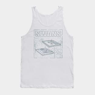 Swans - Technical Drawing Tank Top